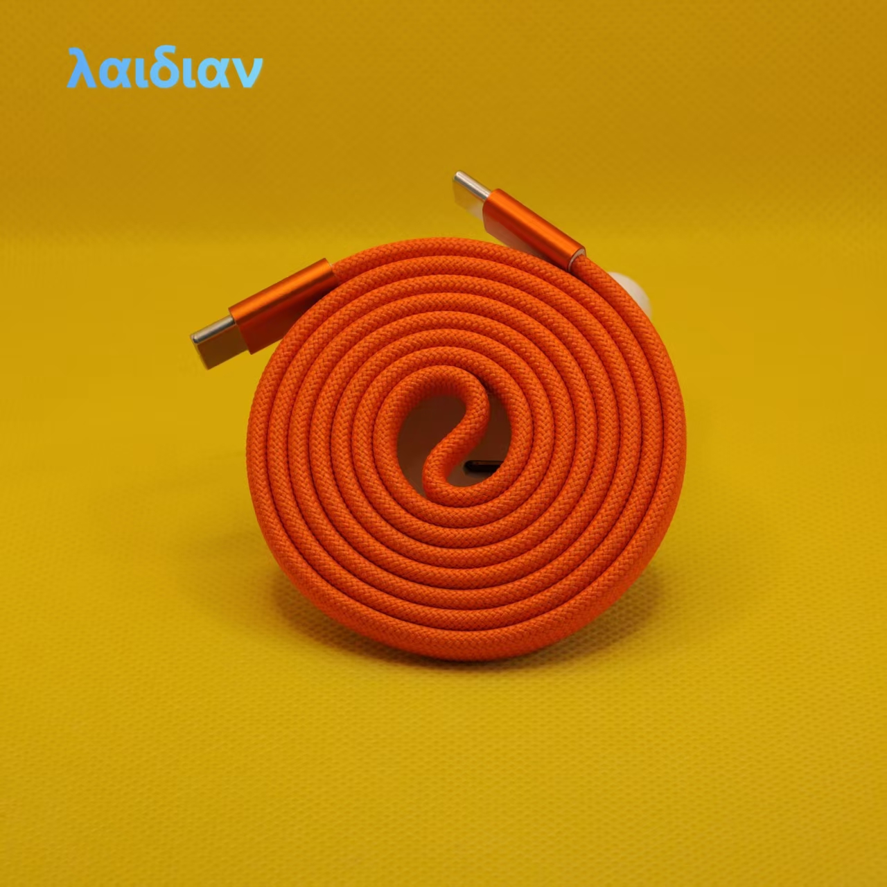 1m Flat Magnetic Braided USB-C to USB-C Cable, 100W PD Fast Charging, Anti-Tangle Magnetic Self-Winding Design